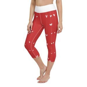 Vastitch Falling Hearts Capri Size Small